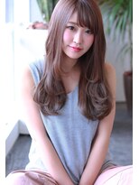 ラファンジュ ヘアー クレオ(Rohange hair Creo)&nbsp;【Creo】ピンクベージュ×シルキーウェーブ#小顔#前髪