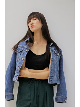 ランプヘアー(LAMP HAIR) 前髪ありストレート大人可愛い黒髪暗髪20代30代地毛風カラー