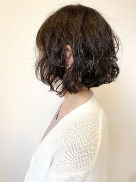 メルト 吉祥寺(melt) 【宮本大輔】丸みボブ ニュアンスパーマ 大人人気 抜け感