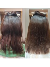 ロマネス神楽坂(ROMANES) ブローなし、ハンドドライのみ　縮毛矯正