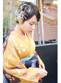 卒業式★水引き金箔タイトアレンジ