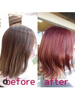 スミカ(sumica)&nbsp;#ピンクカラー　#春カラー　#ブリーチ