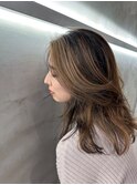 【札幌/impression佐藤】大人バレイヤージュ/白髪ぼかし