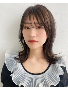 エマ ギンザ(EMMA GINZA) 今っぽくびれミディアム♪ シースルーバング