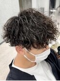 波巻きスパイラルパーマ マッシュショート