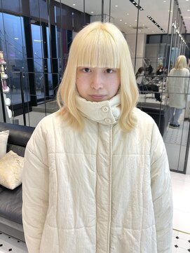 キーン 吉祥寺店(keen) 《keen×カネコ》抜きっぱなしブロンド×ふわっとスタイリング