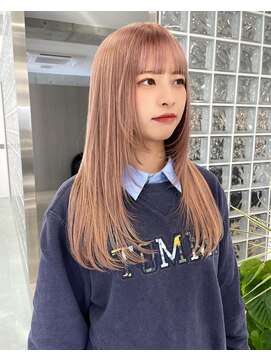 サンクプロジェクト(cinq PROJECT) ミルクティーベージュダブルカラーブリーチカラーレイヤーカット