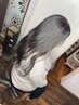 透け感ハイライトカラー＋トリートメント￥18000
