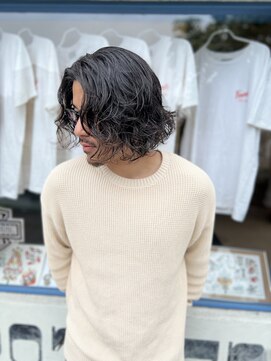 フォーコーナーズカットショップフェイビーズ 名古屋西(FourCornersCutShop favey's) ルードパーマ　ボブ