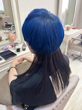 ナンバー ユアイロ 川崎(N° uairo) 丸型卵形レイヤーカットエアリーロング美髪ピンクブラウン川崎