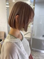 リムレスバイサンク 万代 新潟駅(LIMLESS by cinq)&nbsp;ミルクティーベージュダブルカラーインナーカラーショートボブ