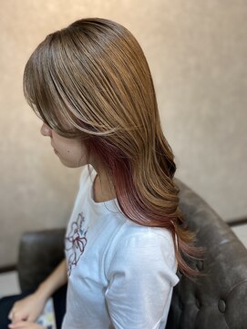 ブランカヘアー 西尾(BLANCA HAIR) ハイトーン/インナーカラー