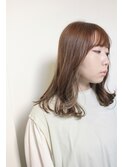 :インナーブリーチ履歴　:インナーカラー　:ベージュブラウン