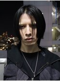 mens black hair