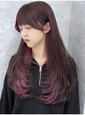 ショート ボブ インナーカラー 韓国風41110