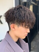 エルマーク 天王寺(L-MARK) マッシュスパイラルパーマツイストスパイラル波巻きメンズ