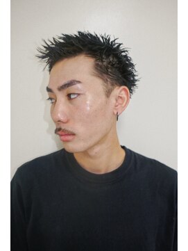 メリケンバーバーショップ トーキョー(MERICAN BARBERSHOP TYO) MEN'SHAIR/ニュアンスパーマ/スパイキーショート/スペインカール