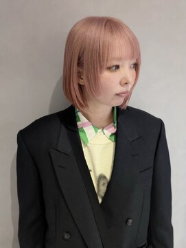 リアン バイ キートス(Lien by kiitos) ボブ/ペールピンク/顔まわり可愛いボブ