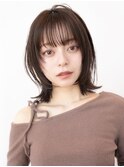 20代30代/大人可愛い/小顔ひし形/ウルフ/ミディアムレイヤー