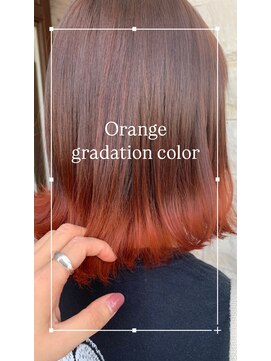 ヒイロ(hiilo.) 【Riona】☆オレンジ　グラデーションカラー☆