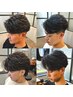 川島限定　フェザーカット+フェザーパーマ ￥12500