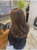 【ブリーチなしダブルカラー　オリーブベージュ系】