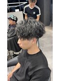 メンズ/メンズパーマ/ツイストスパイラル/縦落ちパーマ/眉毛