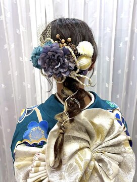 アップル(APPLE) 編みおろしヘア