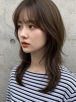 エイチ ウルフカット 大阪梅田(811)&nbsp;フェイスフレーミングルーツカラー天使の羽バングネオウルフボブ