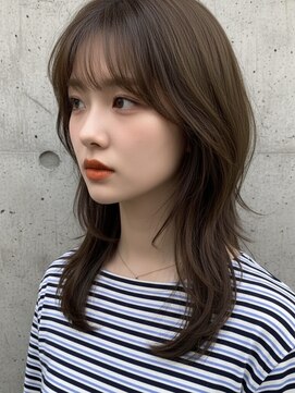 エイチ ウルフカット 大阪梅田(811) フェイスフレーミングルーツカラー天使の羽バングネオウルフボブ