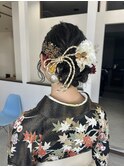 卒業式やわらかシニヨンアレンジ♪