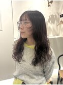 顔まわりレイヤーロングパーマ【栄/矢場町/大須】
