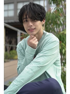 ジョエミバイアンアミ(joemi by Un ami) 【joemi 新宿】黒髪マッシュ 束感パーマ ウェットヘア　近江