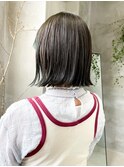 切りっぱなしボブパッツンブラントボブ