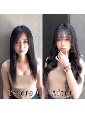 あるじゃんすー 天神店 うるツヤロングブラウン#シールエクステ#韓国風レイヤー#天神