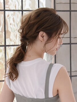 ロアー 葛西店(RAWR hair) 【RAWR】大人ゆるポニー_ロングヘアアンジ