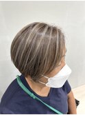 白髪ぼかしハイライトカラー