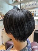 乾かすだけでかわいい黒髪ショートボブ