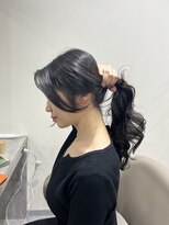 アミー 駒澤(Ammy komazawa)&nbsp;結んでも可愛い韓国風パーマ