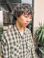 ヴヴ(Bub)&nbsp;perm/プードルパーマ　メンズパーマ　アッシュグレー