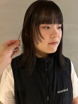 ソイリウム 下北沢(soi rium)&nbsp;顔まわりレイヤー_切りっぱなしスタイル_暗髪