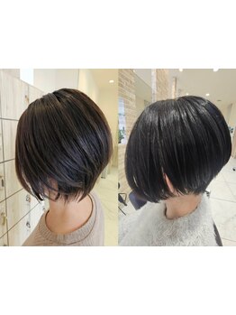 360度どこから見てもキレイなフォルム×小顔見せstyle◇ラフさを感じられるニュアンスショートが◎