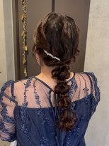ブルーメ(Blume...) 【結婚式・お呼ばれヘアセット】編みおろしスタイル♪
