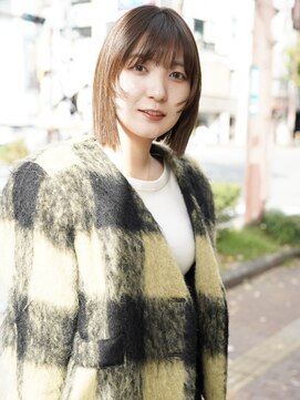 顎下2cm 切りっぱなしボブ 20代 30代 40代 【福岡】