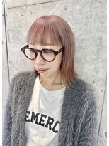 カケル(×.)&nbsp;ピンクベージュ/ヘルシーボブ/ワイドバンク