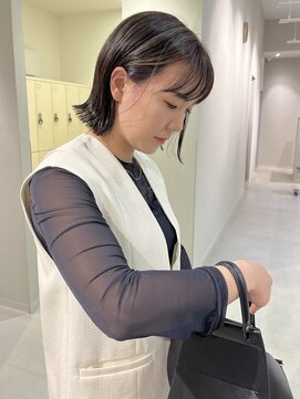 ヘアー アンド ビューティー リル(rille) 【石附】切りっぱなしボブ