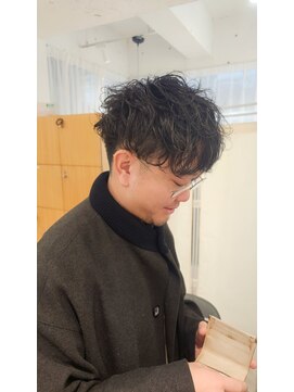 ネオリーブアーチ 武蔵小山店(Neolive arch) 武蔵小山韓国マッシュブルーブラックスペインカール無造作パーマ