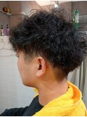 2ブロック ツイスト スパイラルパーマ