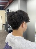 マッシュ×スパイラルパーマ