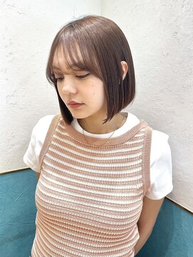 ロンド レグリーズ 立川(Lond leglise) ミニボブフェイスレイヤー顔周りカット前髪カット韓国ボブ/立川